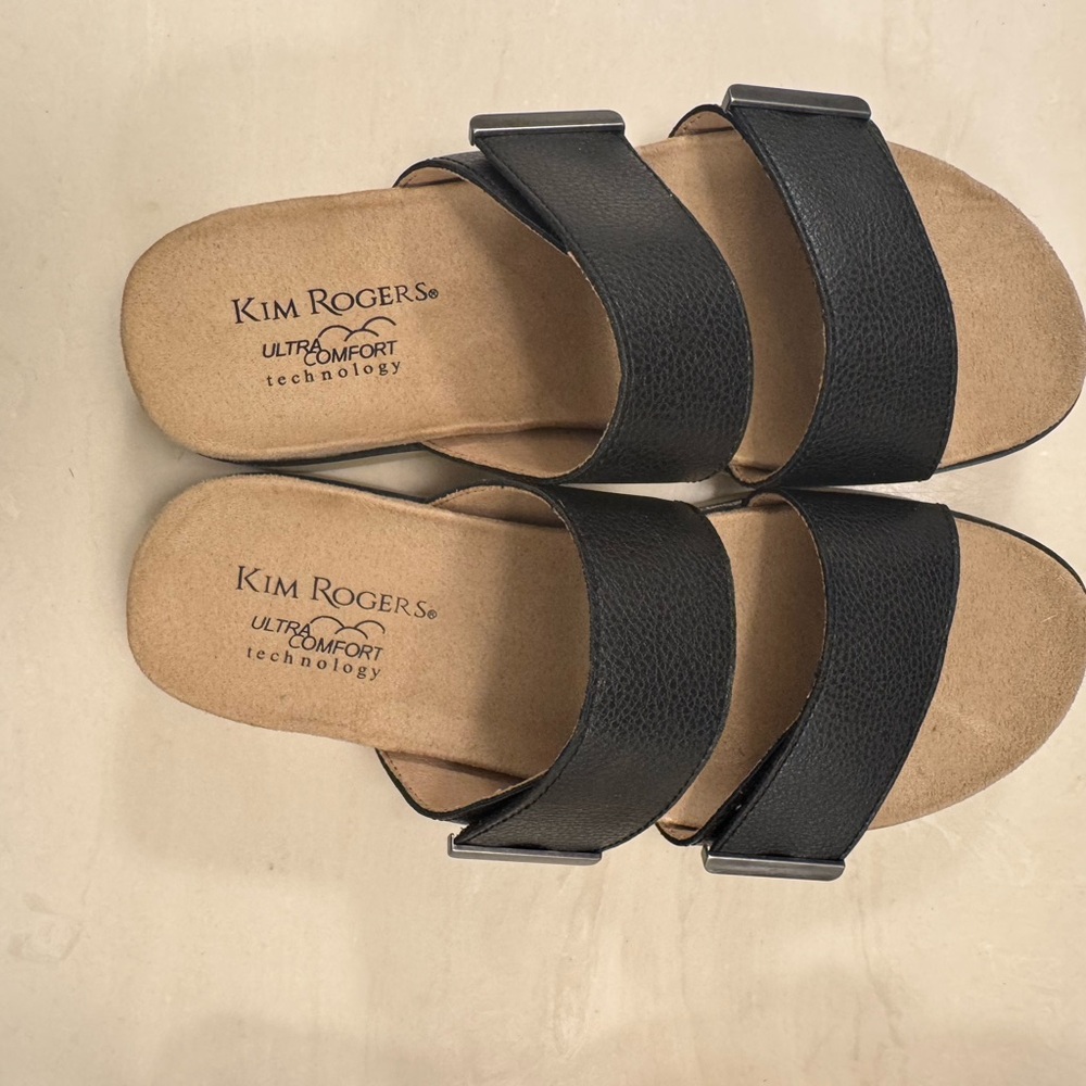 Kim Rogers UltraComfort Black Slides